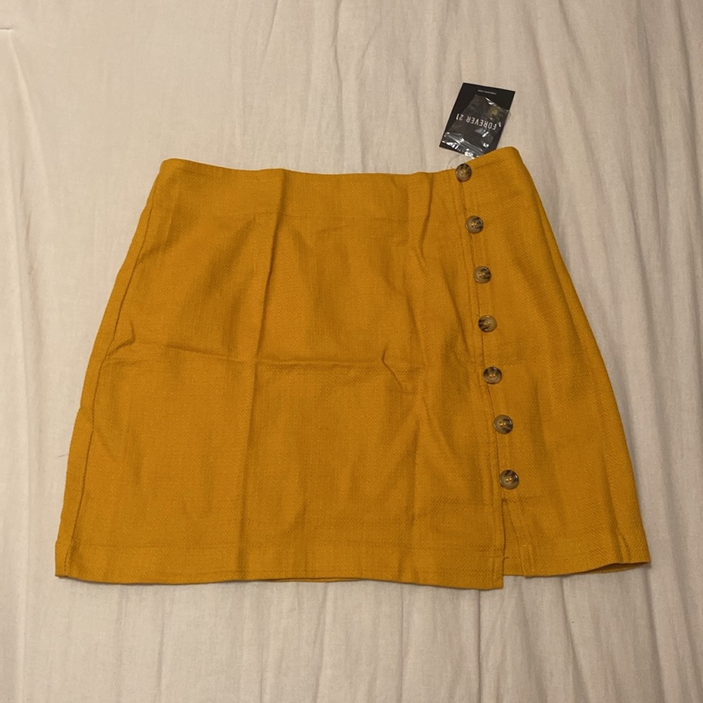 Forever 21 Mustard Mini Skirt